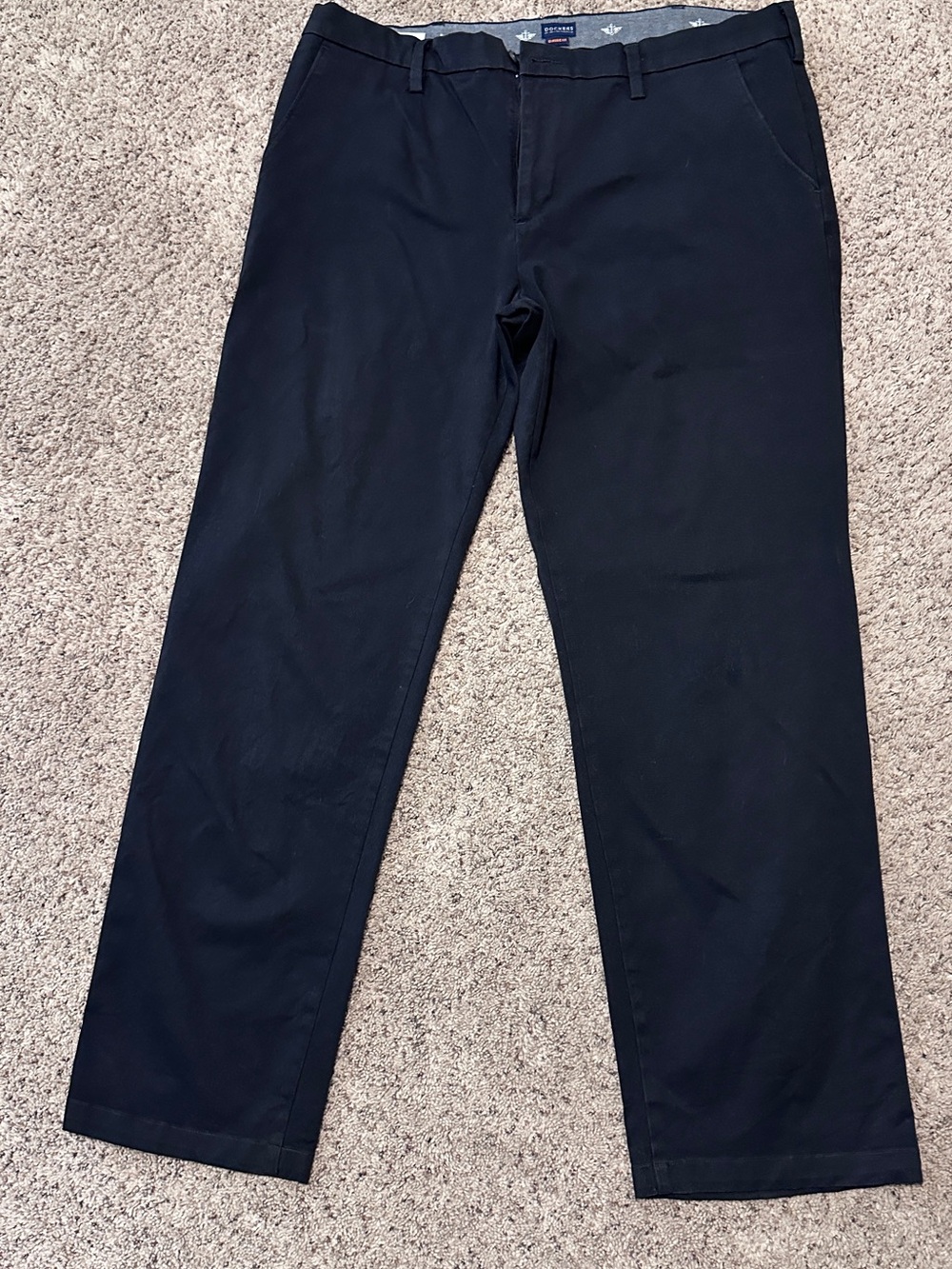Dockers Men's Black Straight-Leg Pants